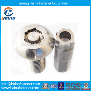 China Fornecedor Em Estoque YJT T 14581-201 Aço de carbono / aço inoxidável Pan Head Anti-roubo parafuso com docroment / zinco superfície chapeada